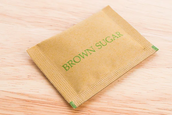 Saco de açúcar marrom — Fotografia de Stock