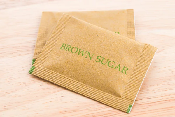 Brown sugar bag — Stock Photo, Image