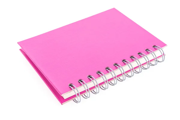 Caderno rosa — Fotografia de Stock