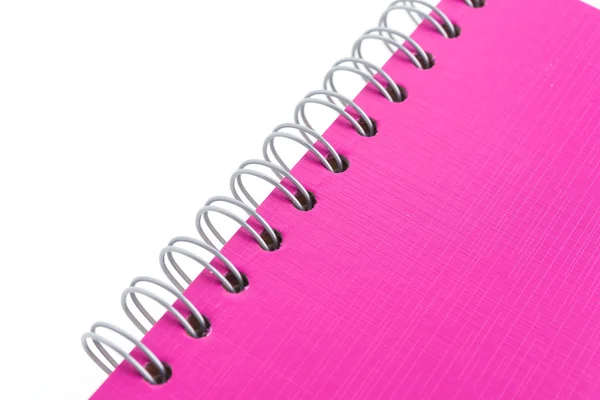 Libro de notas rosa — Foto de Stock