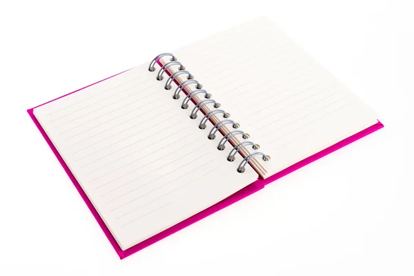 Libro delle note rosa — Foto Stock