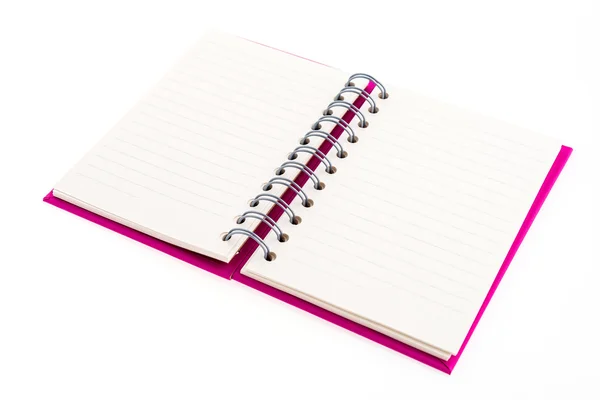 Caderno rosa — Fotografia de Stock