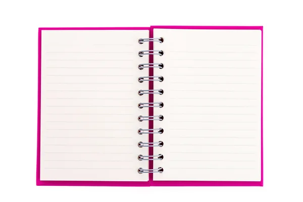 Caderno rosa — Fotografia de Stock