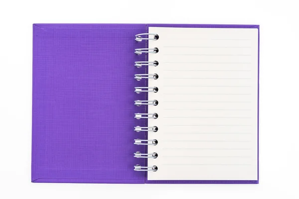 Livre de notes violet — Photo