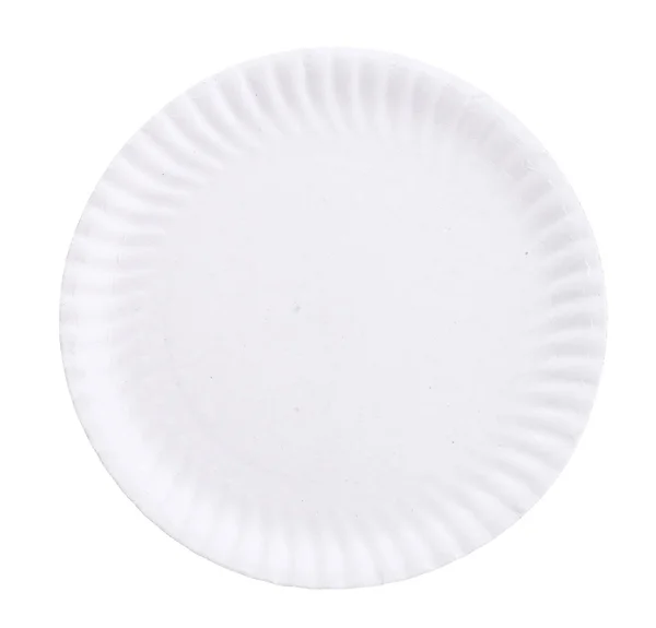 Бумажная тарелка — стоковое фото