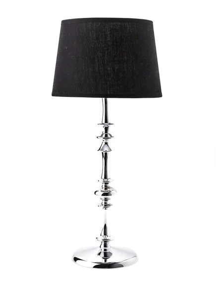 Černá stolní lampa — Stock fotografie