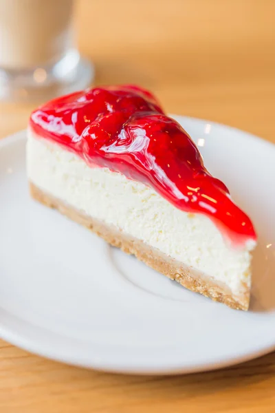 Gâteau au fromage aux fraises — Photo