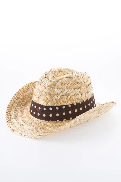 Lato plaża Słomkowy kapelusz — Zdjęcie stockowe