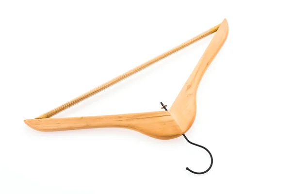 Wooden clothes hanger — Stock Photo, Image