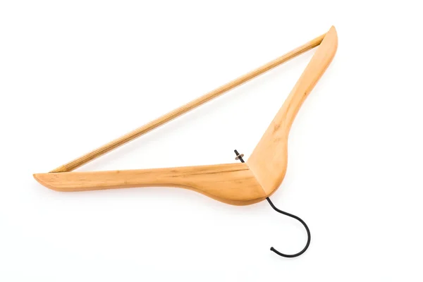 Wooden clothes hanger — Stock Photo, Image