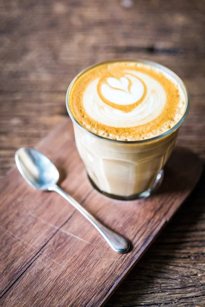 Latte kahve. — Stok fotoğraf