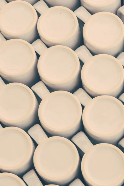 White Coffee mugs — Stock Photo, Image