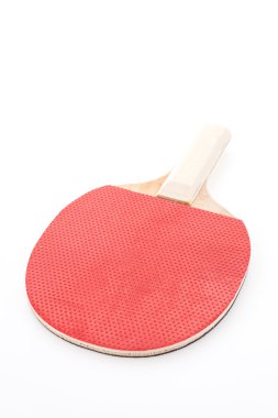 Raket ping pong izole üzerinde beyaz arka plan