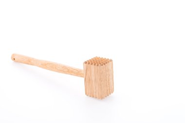 et tahta çekiç izole üzerinde beyaz arka plan