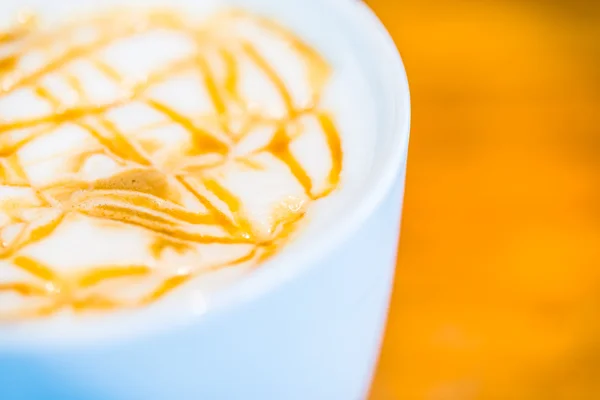 Caramel hot coffee — Stock Photo, Image