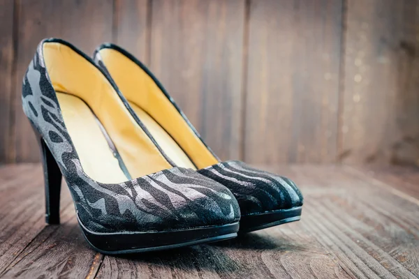 Black high heel — Stock Photo, Image