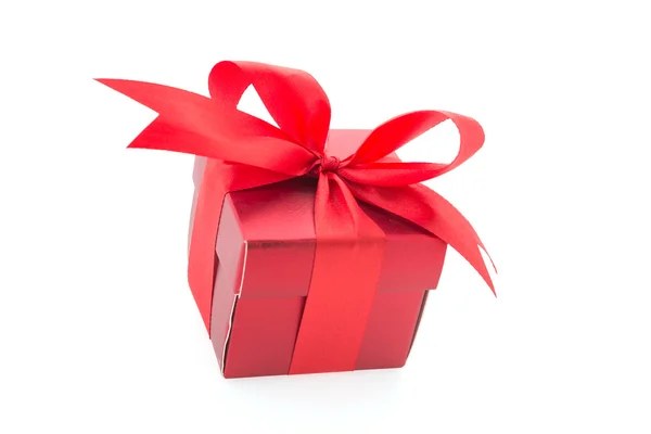 Red gift box — Stock Photo, Image