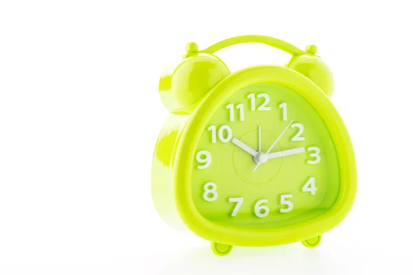 Green alarm clock — Stock Photo, Image