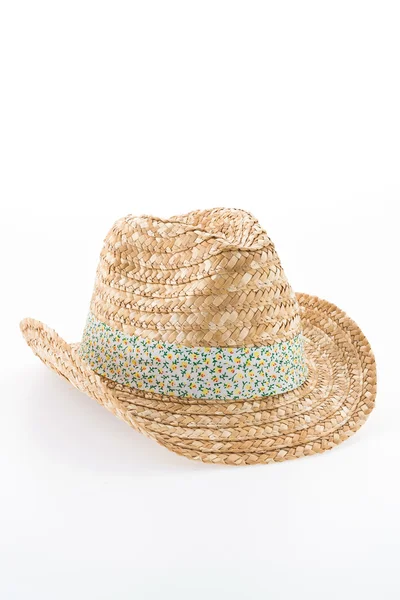 Καλοκαίρι παραλία άχυρο καπέλο — Φωτογραφία Αρχείου