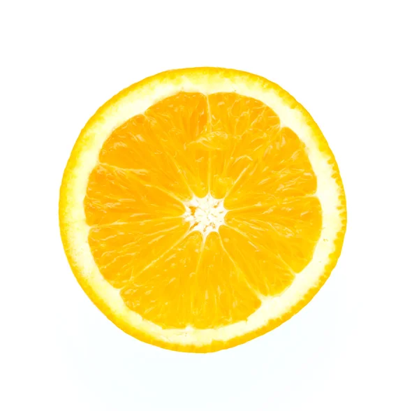 Orange isoliert auf Weiß — Stockfoto