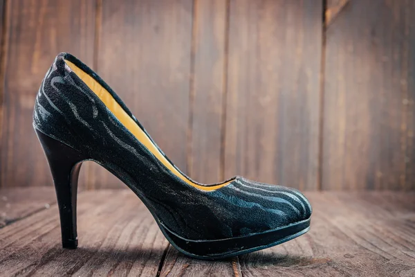 Black high heel — Stock Photo, Image