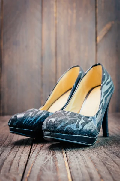 Black high heels — Stock Photo, Image