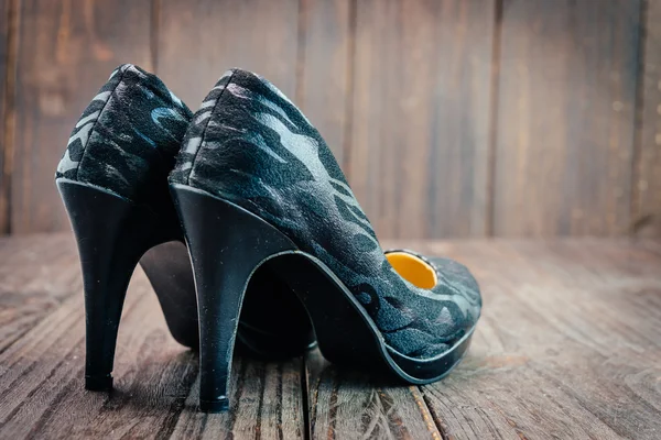 Black high heels — Stock Photo, Image