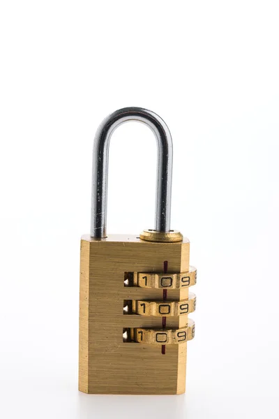 Pad lock isolerat — Stockfoto