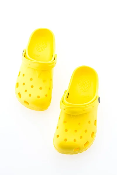 Sandálias amarelas — Fotografia de Stock