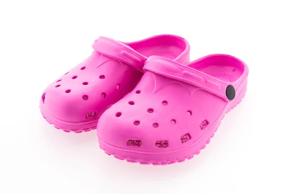 Růžové sandály — Stock fotografie