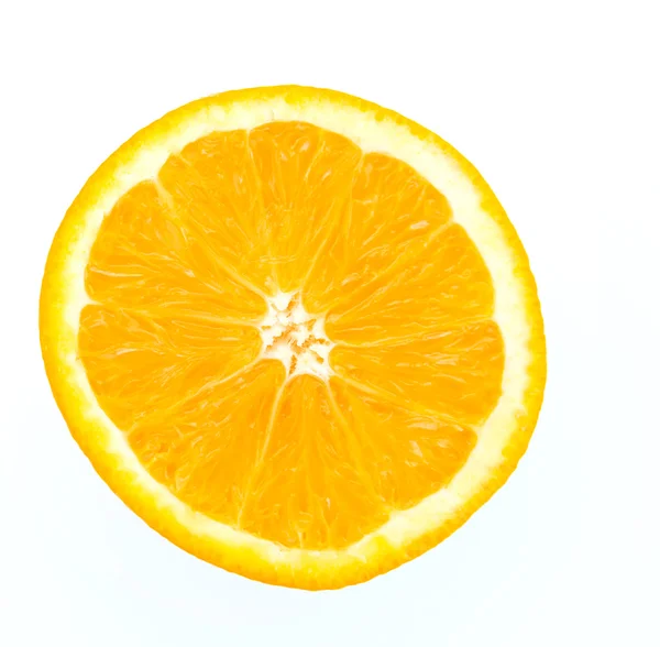 Laranja isolada sobre branco — Fotografia de Stock