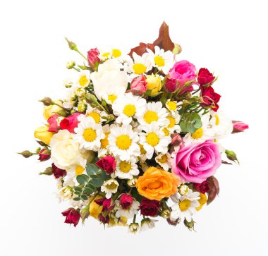 çiçek buketi beyaz izole