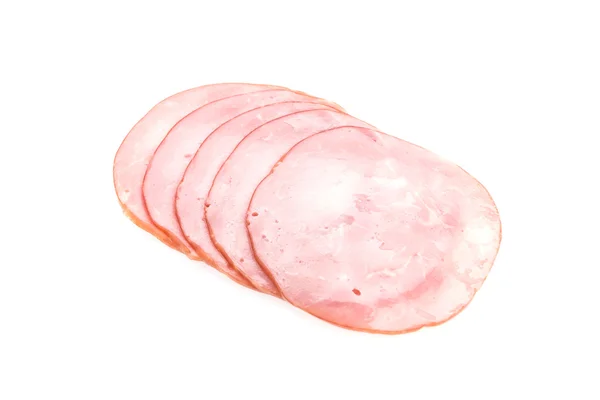 Beyaz izole jambon — Stok fotoğraf