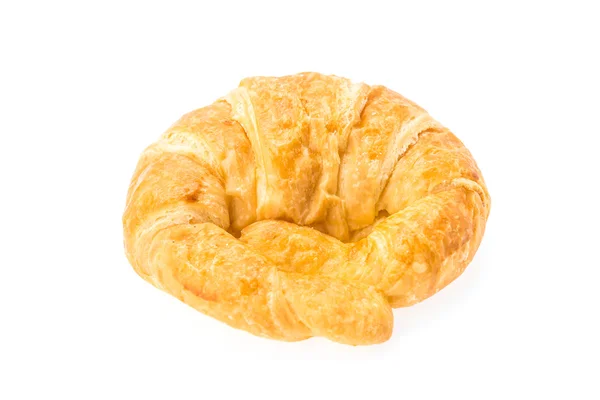 Croissant isolerad på vit — Stockfoto