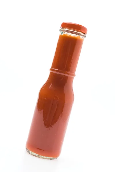Botella de salsa aislada en blanco — Foto de Stock