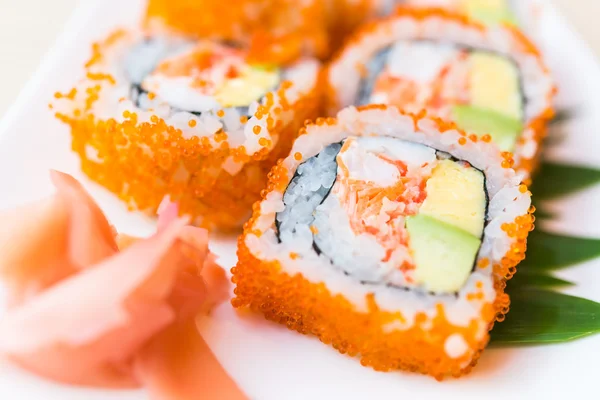 Kalifornische Rolle Sushi Maki — Stockfoto