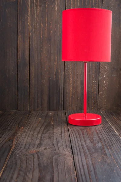 Onverlichte lamp op hout — Stockfoto