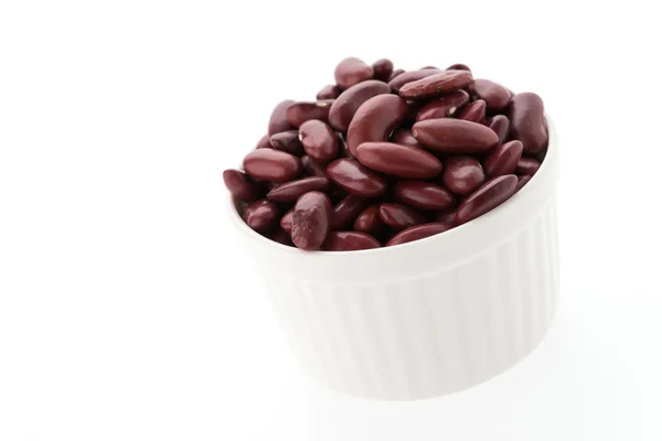 Red beans kidney isolated on white background — Stock Photo, Image