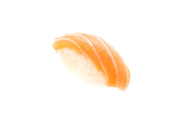 Zalmsushi geïsoleerd op wit — Stockfoto