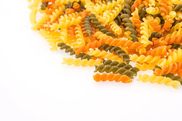 Pasta isoliert auf weißem Hintergrund — Stockfoto