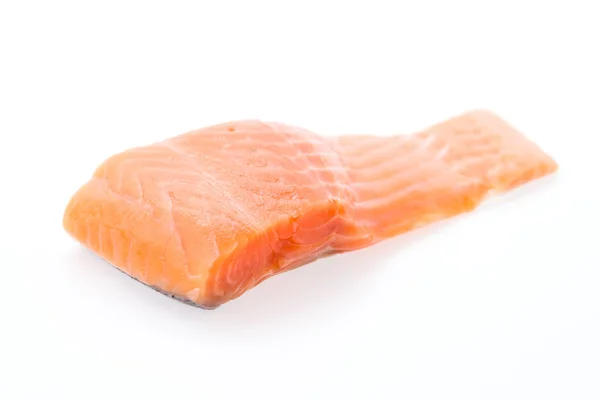 Carne de salmón aislada sobre blanco —  Fotos de Stock