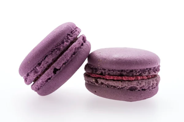 Macarons isolés sur blanc — Photo