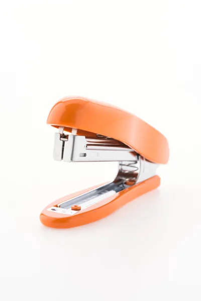 Red stapler on white — Stock Photo, Image