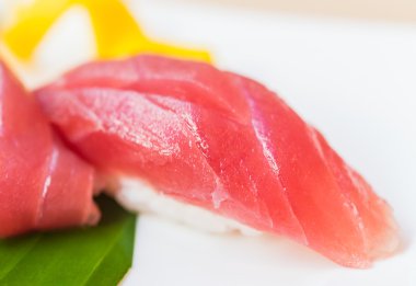 ton balıklı sushi