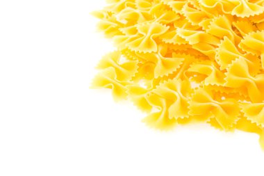 makarna beyaz arkaplanda izole