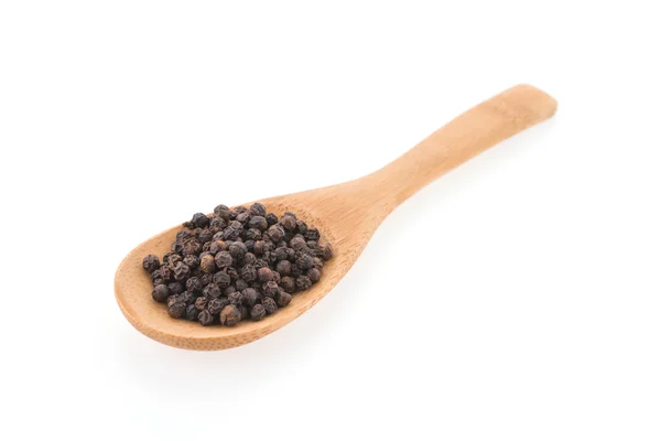 Black pepper isolated on white background — Stock Photo, Image