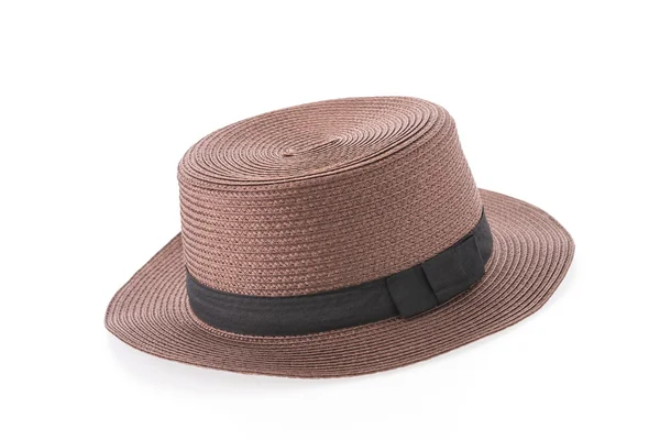 Straw hat isolated on white background — Stock Photo, Image