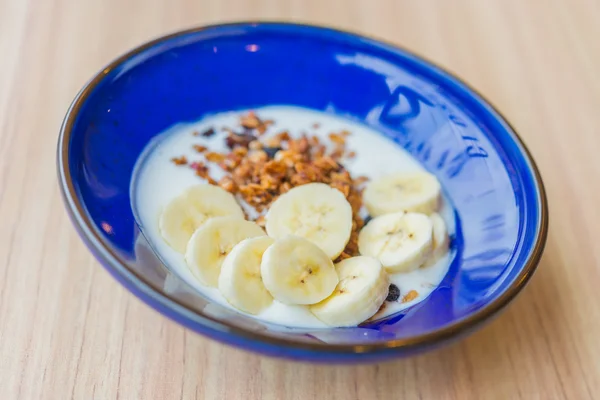 Yogurt banana — Stock Photo, Image