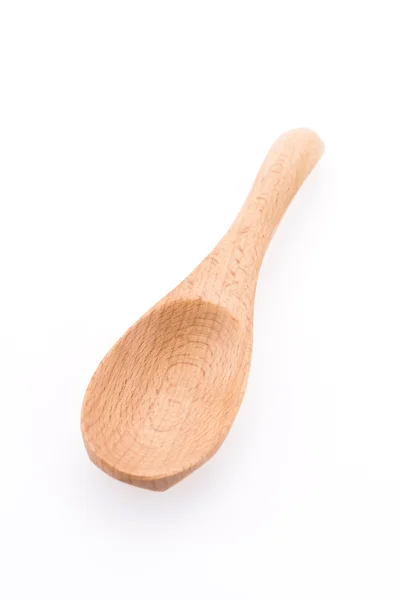 Wooden spoon isolated on white background — Stock Photo, Image