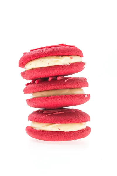 Macaron velours rouge — Photo